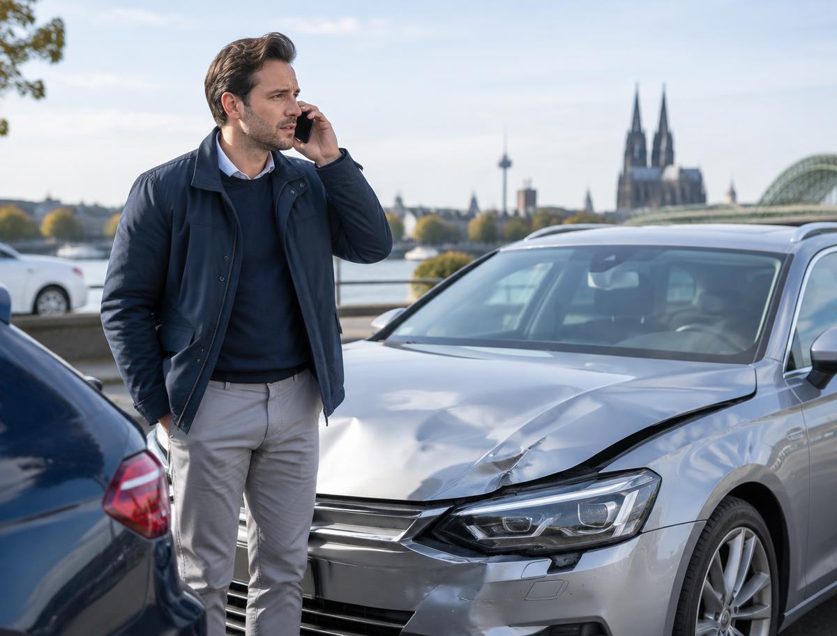 Fahrzeughalter nimmt nach einem Schaden telefonisch Kontakt auf