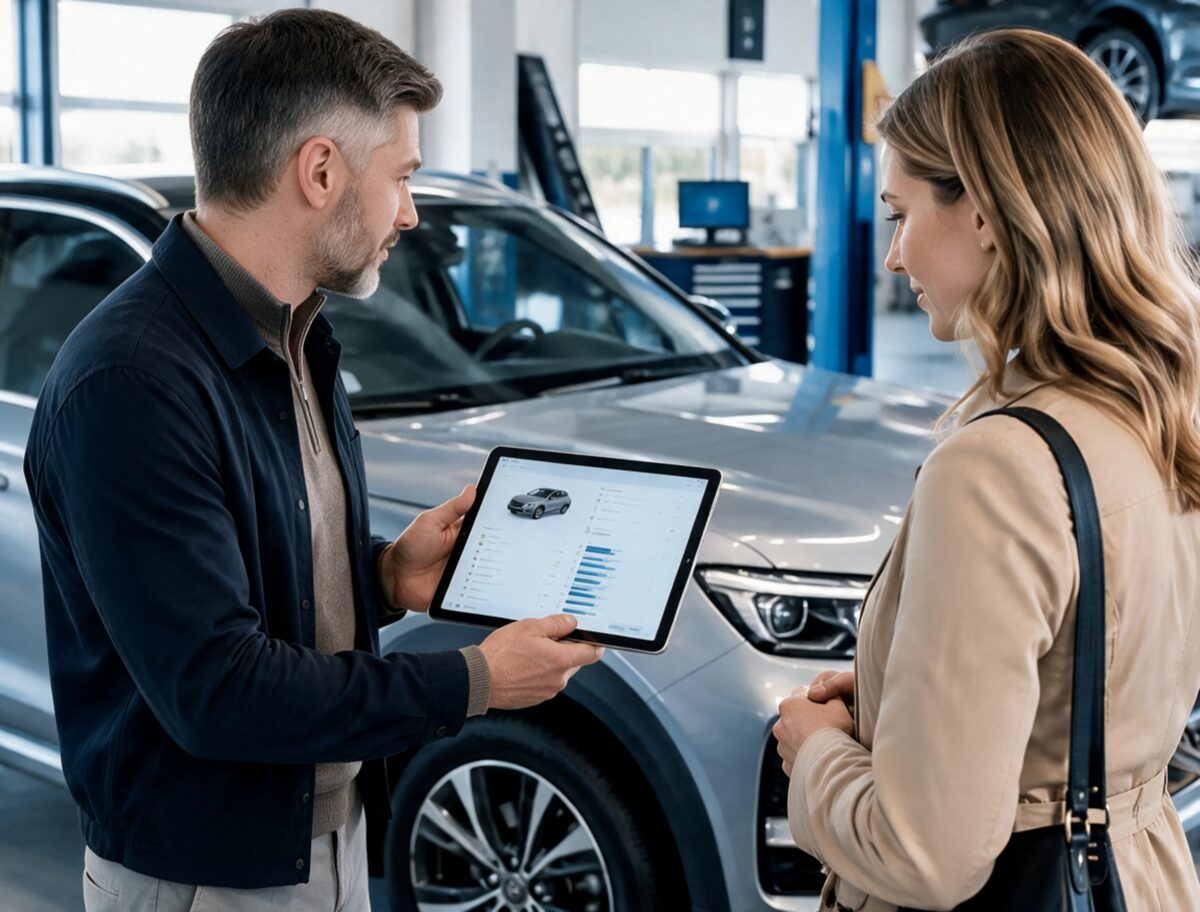 Digital aufbereitete Dokumentation eines Fahrzeugschadens